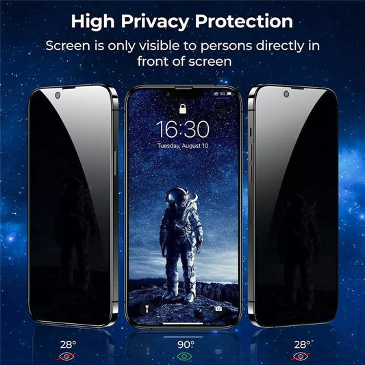 iPhone 15 Pro Max Privacy Glass Screen Protector Tempered Glass Full Glue